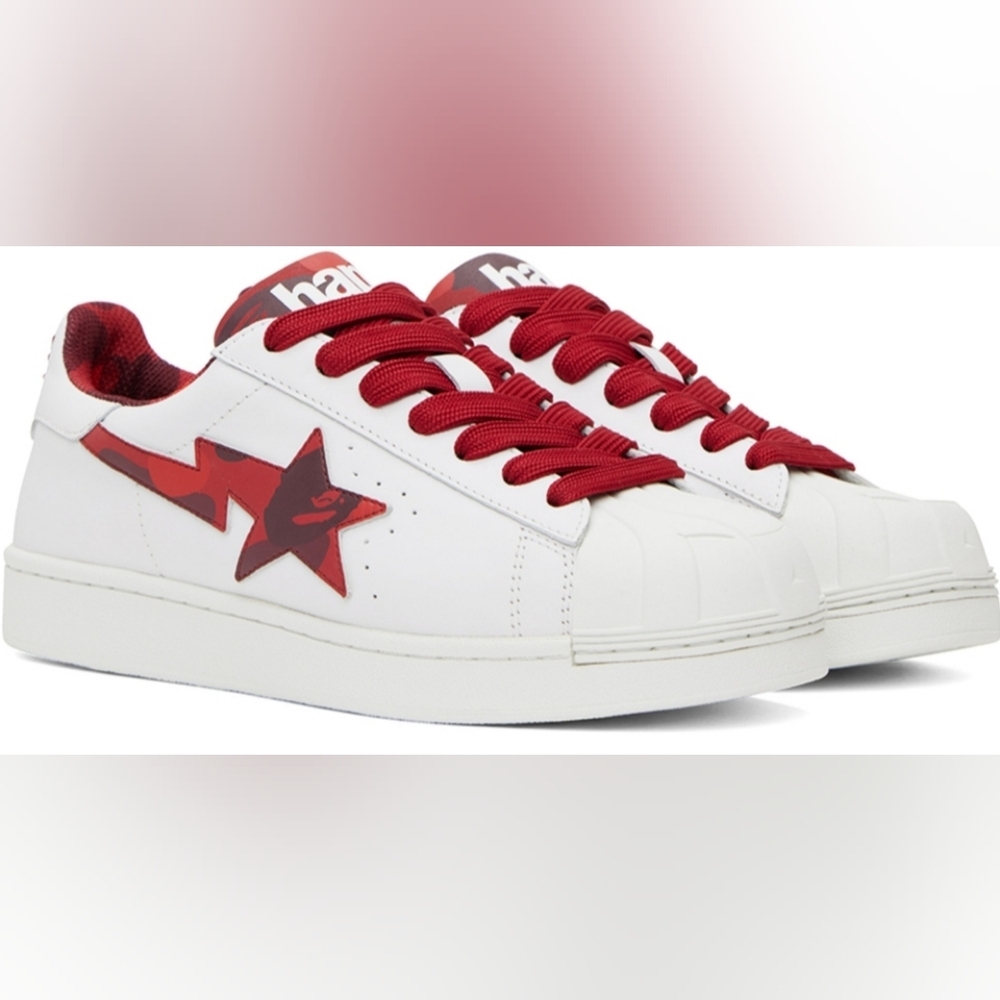 Bape Sta Red Sneakers -NWT